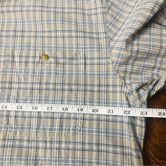 EDDIE BAUER Men’s Woven Plaid Checked Cotton Casual Button Up Shirt Size Medium - Picture 9 of 13